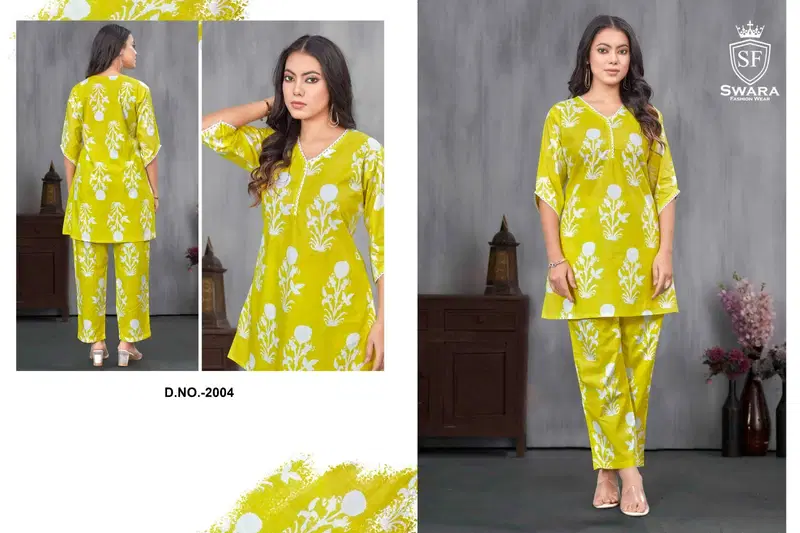 Swara Shree Vol 2 Jaipuri Prints Cambric Cotton Co Ord Set Exporters In India